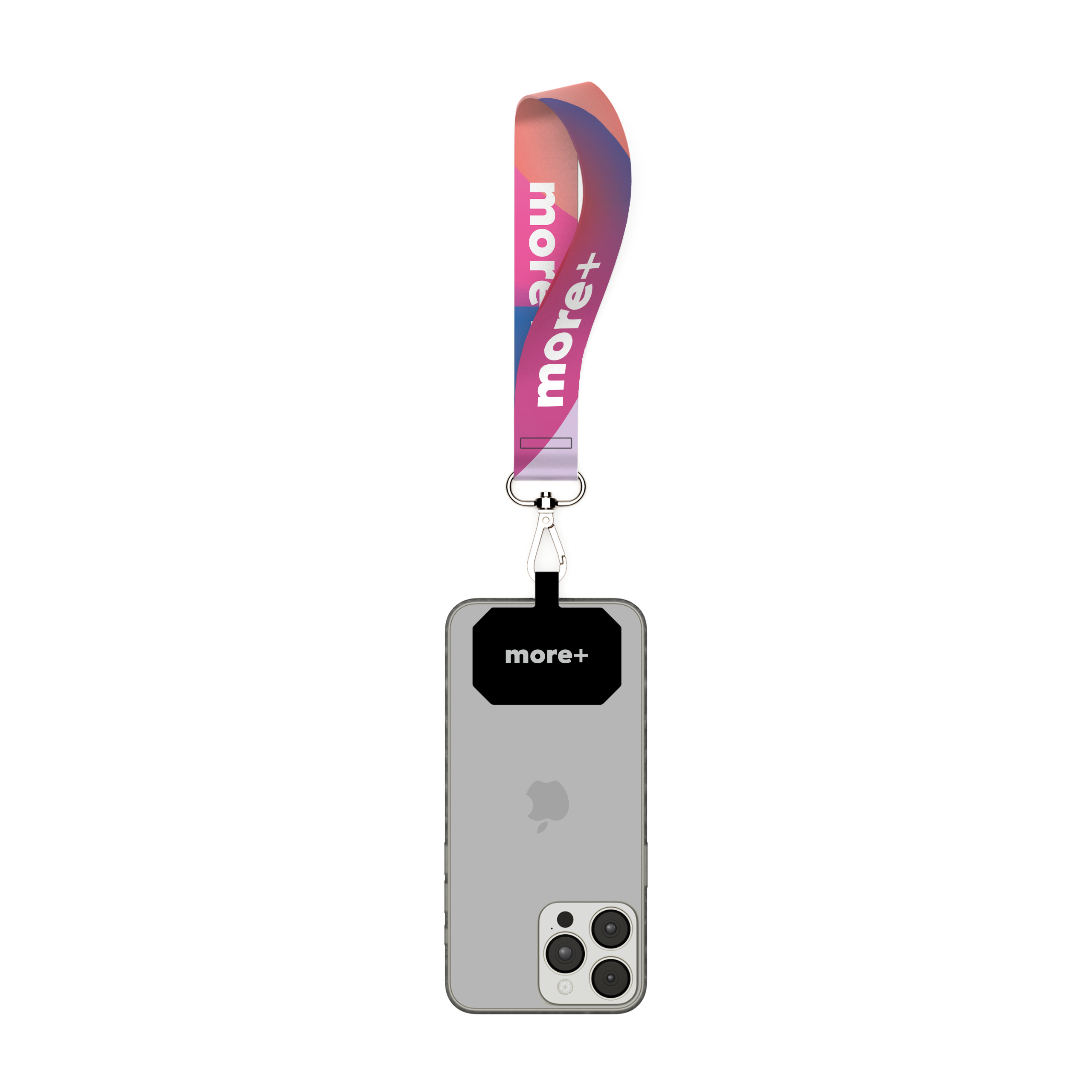 ML1063-SILVER-V2.png Kratek sublimacijski pašček za zapestje z držalom za telefon - slika 1
