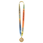 Železna medalja s poliestrskim trakom in barvno kupolo - slika 6